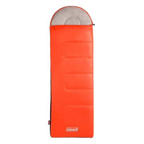 Bolsa Dormir Sleeping Bag Naranja Gorro Campismo Coleman