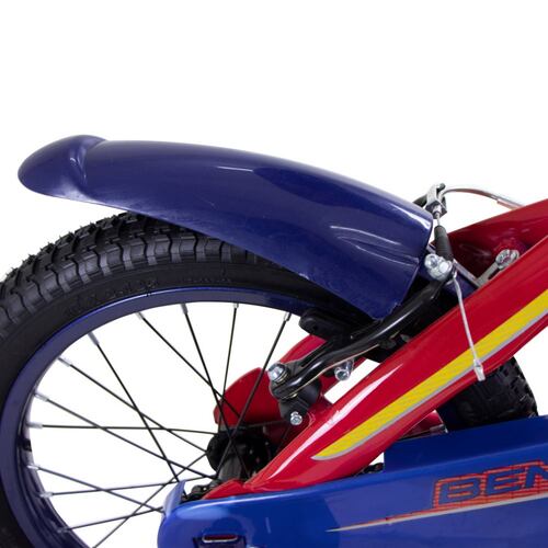 Bicicleta Cross Viking R16 1V Acero Rojo Azul Niño Benotto