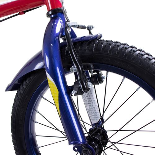 Bicicleta Cross Viking R16 1V Acero Rojo Azul Niño Benotto