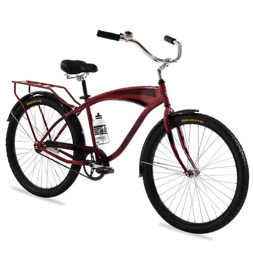 Bicicleta City Ocean DR R26 Vino Unitalla Hombre Benotto