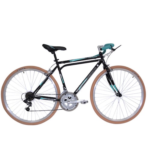 Bicicleta Super Turismo R28 12V Acero Negro Aqua Benotto
