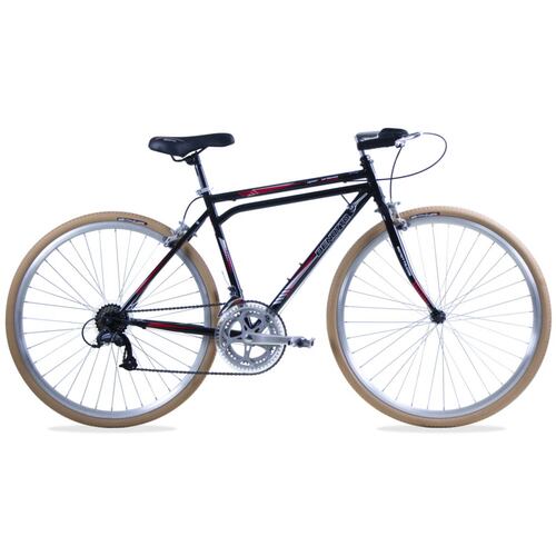Bicicleta Super Turismo R28 12V Acero Negro Rojo Benotto