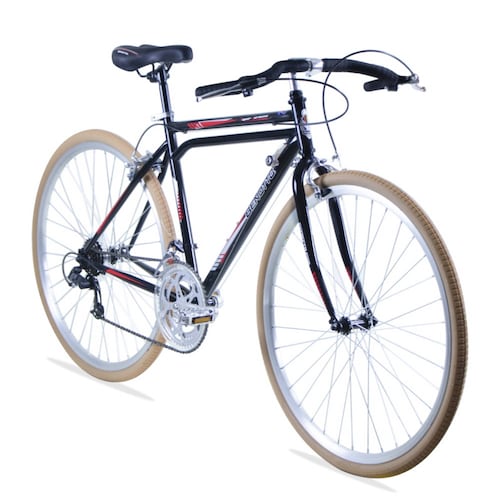 Bicicleta Super Turismo R28 12V Acero Negro Rojo Benotto
