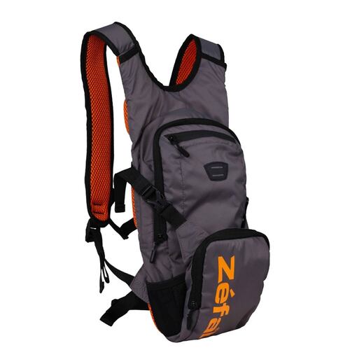 Mochila Hidratacion P/Montaña Poliester Gris/Naranja Zefal
