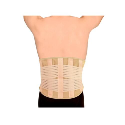 Faja Lumbo Sacra Ajuste 4 Varillas Elastica Beige Benesta