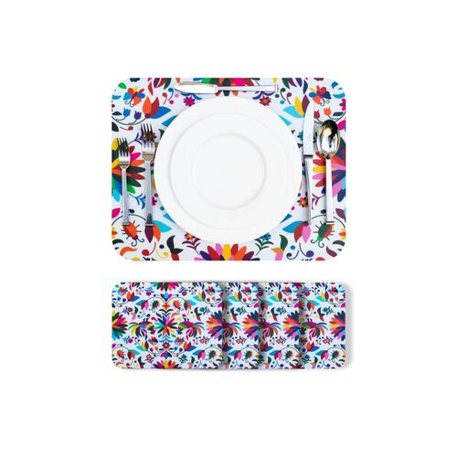 KIT 4 PZS MANTEL INDIVIDUAL RECTANGULAR PVC 45X35CM BILLU.