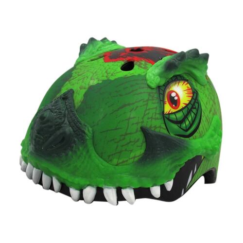 Casco Bicicleta Trexawesome Dinosaurio Verde Niños C-Preme