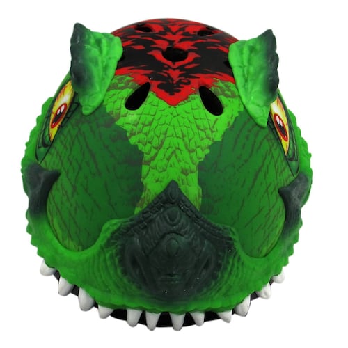 Casco Bicicleta Trexawesome Dinosaurio Verde Niños C-Preme