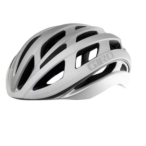 Casco Bicicleta Ruta Helios Spherical Mips Blanco Plata Giro