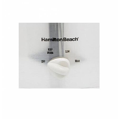 Olla Coccion Lenta 4 Lt Ceramica Plata 33140V Hamilton Beach