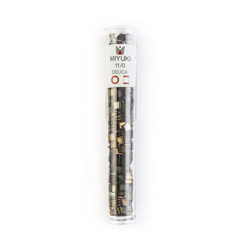 Chaquira Tila Miyuki Cat. 05,  tubo con 40 g No. 5 x 5 x 1.9