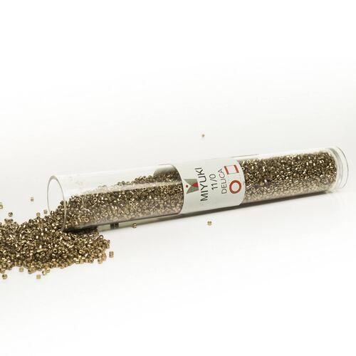 Chaquira calibrada Duracoat Galvanized Miyuki Cat. 64, tubo con 40 g No. 11/0
