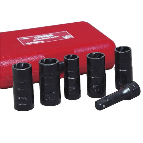 Juego 6 Piezas Extractor Tuercas Barridas Doble Boca Urrea