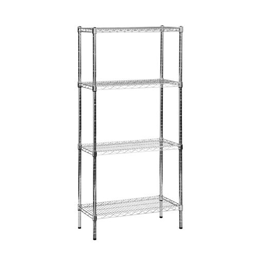 Anaquel Alambre 4 Repisas 36x24x79pulg Cromado Urrea.