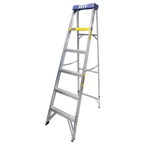 Escalera Aluminio Tipo Tijera 5 Escalones Capacidad 90kg Foy