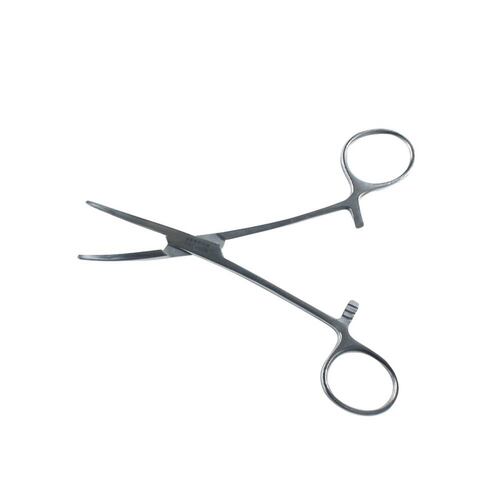 Pinza Hemost Kelly Curva 14cm Acero Alemán Hergom Premium