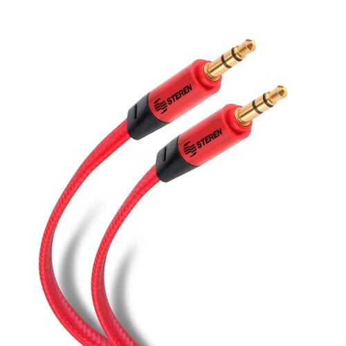 Cable Auxiliar Tipo Cordón Plug A Plug 3.5mm 1.8m Steren