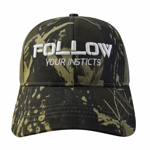 Gorra Follow Your Insticts Verde Camuflaje C/Velcro Wallis.