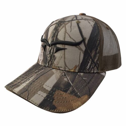 Gorra Cuernos Café Camuflaje C/Ajustador Velcro Wallis.
