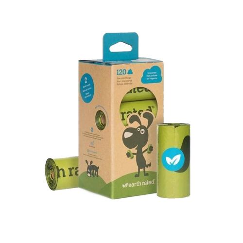 Caja 8 Rollos De Bolsas Popo Sin Olor Earth Rated Poopbags