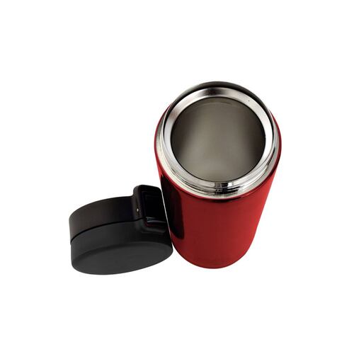 Termo Boton De Seguridad Antiderrames 500ml Rojo Wallis.