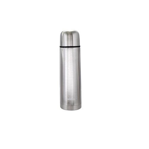 Termo Tipo Bala/Tapa Rosca Util Como Vaso 500ml Plata Wallis.