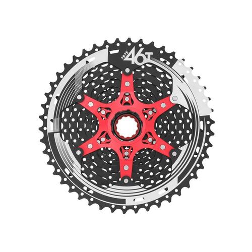 Cassette Piñones MTB 11P 11/50D CSMX8 Aluminio Negro Sunrace