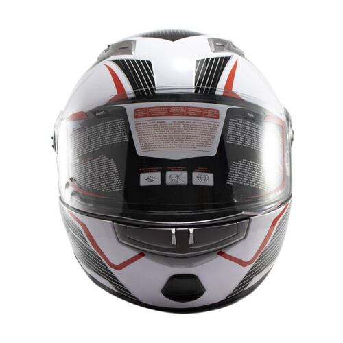 Casco Motociclista Mediano 57-58cm DOT Blanco FF-113 BMD