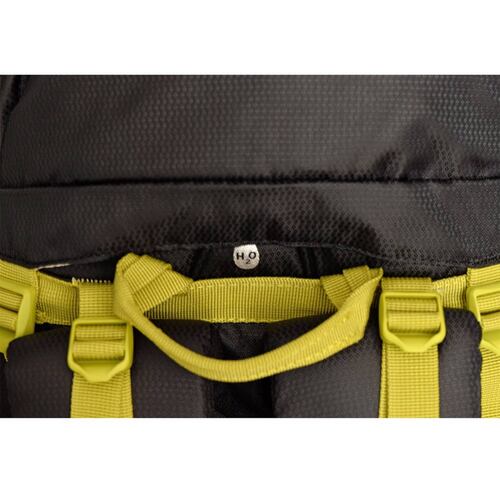 Mochila Para Montaña SANTIS 50 L Color Negro/Verde Wallis.