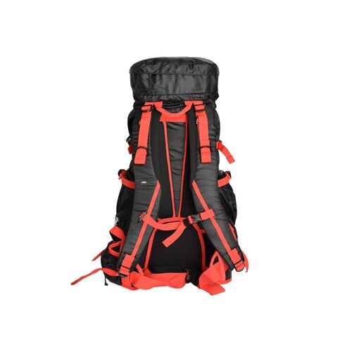 Mochila Para Montaña CHILAS 50 L Color Negro/Rojo Wallis.