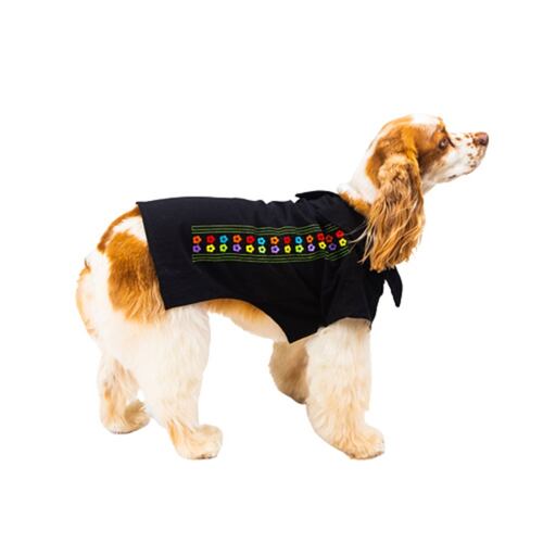 Guayabera Ejecutiva P/Perro Bordada Negro Talla 0 Pet Pals.