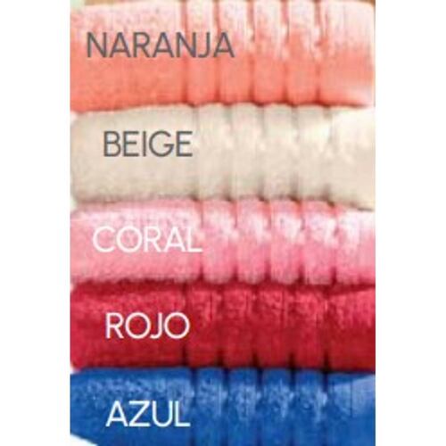 Toalla Encanto Baño Completo Color Rojo Colchas Concord