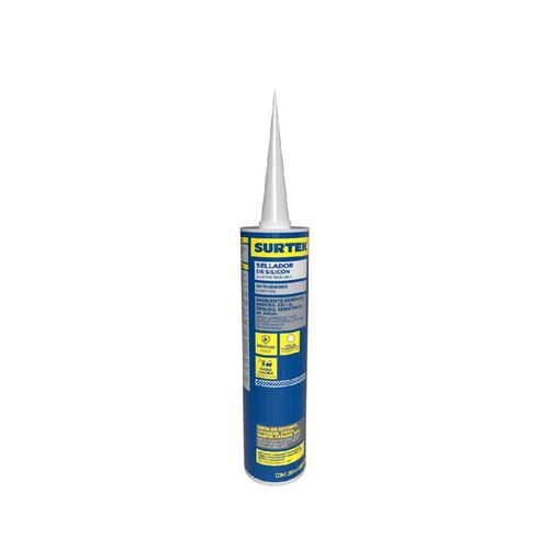 Silicón Baños Cocinas Cartucho Transparente 280ml Surtek