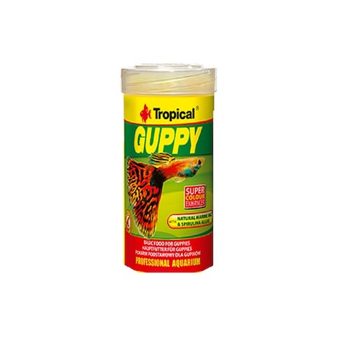 Alimento Guppy Escamas P/alevines Guppy 20 G Tropical