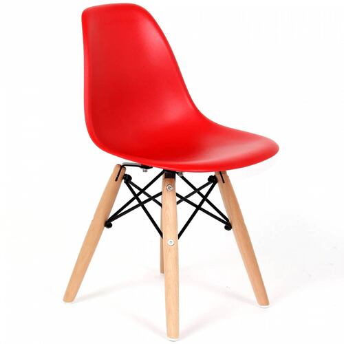 Set 6 Sillas Eames Infantil Polipropileno Rojo Stolmx