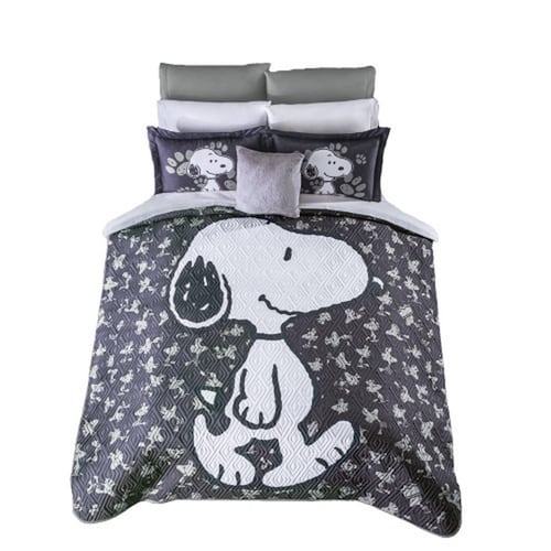 Edredón Neo Snoopy Black 2V Matrimonial Individual Concord.