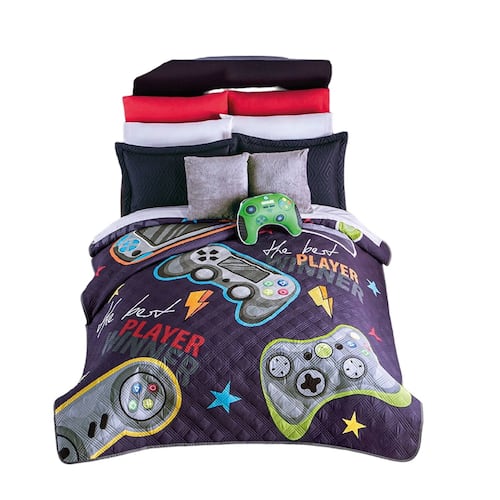 Edredón Neo Gamer Matrimonial Individual Colchas Concord