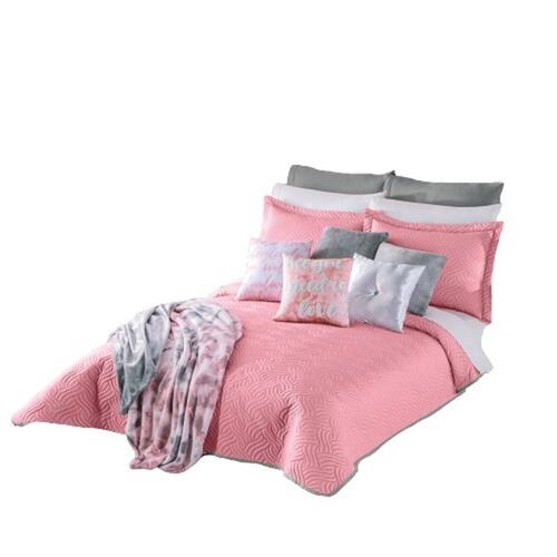 Edredon Matrimonial Neo Pinsonic Rosa Colchas Concord
