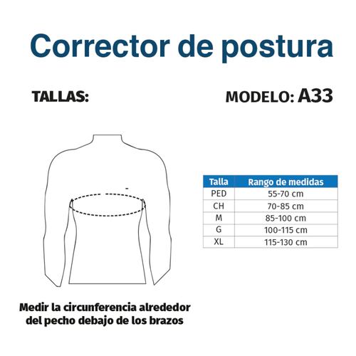 Corrector De Postura Faja Ortopédica Adulto A33 Tynor