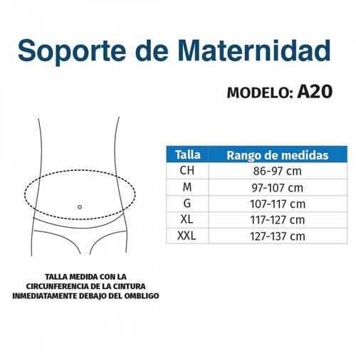 Soporte Faja Lumbar Espalda Maternidad Varillas A20 Tynor