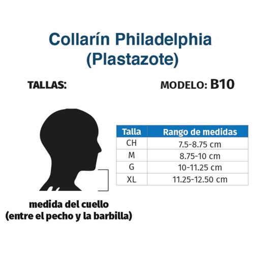 Collarín Cervical Philadelphia Plastazote Diabetes B10 Tynor
