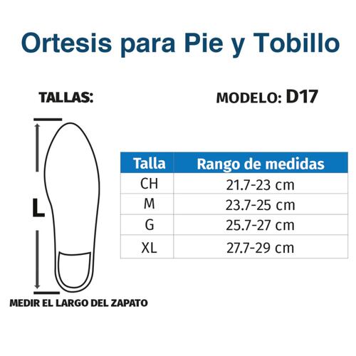 Ortesis Soporte Ajustable P/ Pie y Tobillo D17 Tynor