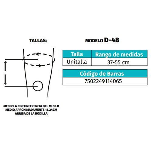 Rodillera Mecánica Graduable 22" Universal D48 Tynor