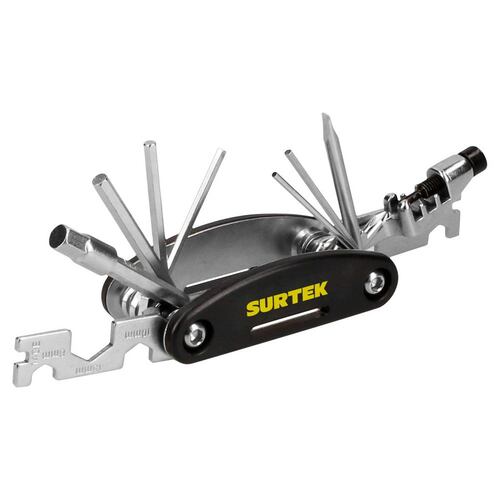 Multiherramienta P/Bicicleta Negro/Plateado 18 en 1 Surtek