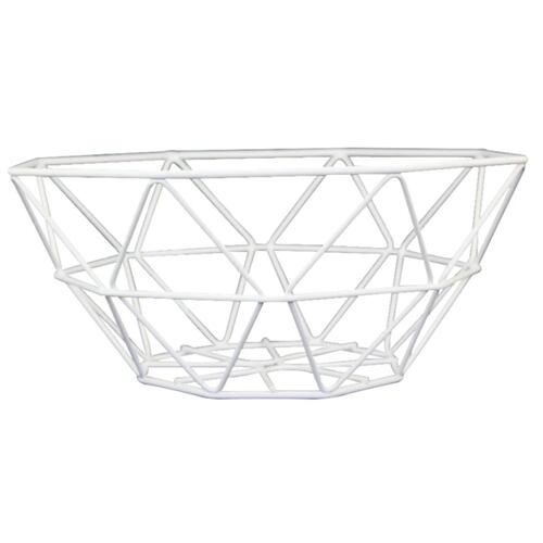 Frutero Octagonal Blanco Acero Inoxidable Cocina Brang