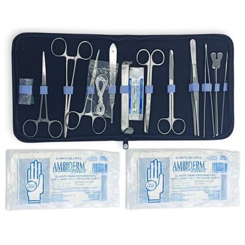 Kit Equipo Estudiante Enfermería Medicina Rojo Negro
