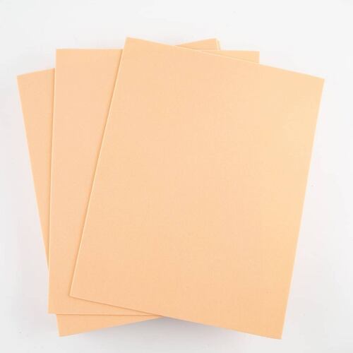 Foamy Tamaño Carta Liso 24 Pzas Melón Manualidad Selanusa