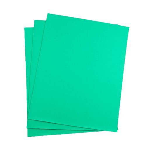 Foamy Tamaño Cuadricarta 10 Pzas Verde Hoja Selanusa