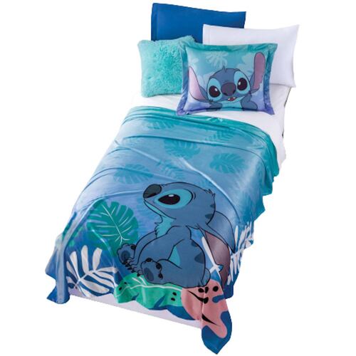 Cobertor Ligero Ultrasuave Stitch Aloha Individual Concord