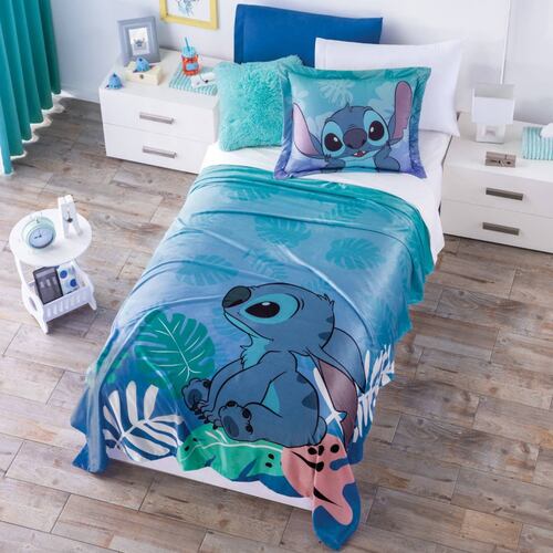 Cobertor Ligero Ultrasuave Stitch Aloha Individual Concord